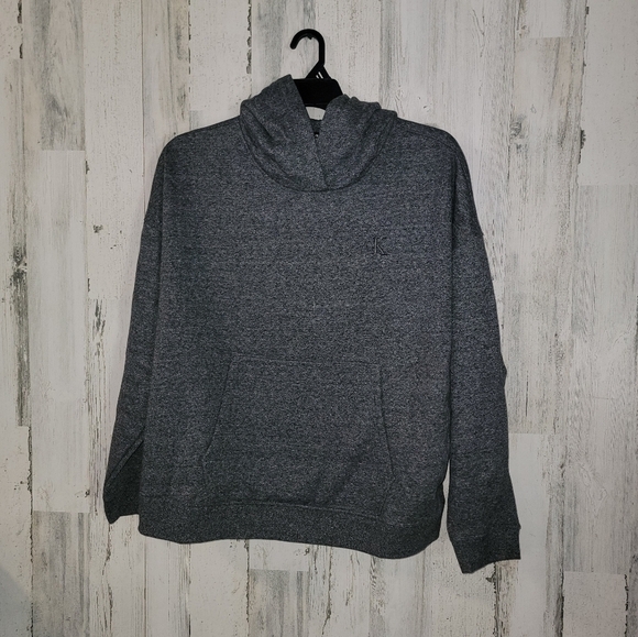 Calvin Klein Tops - Calvin Klein Charcoal Womens Hooded Sweatshirt